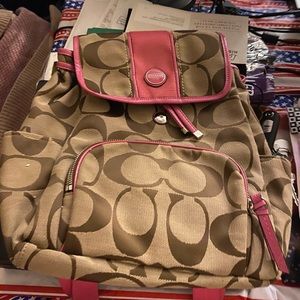 Coach back pack never used